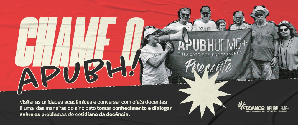 Chame o APUBH para uma visita em sua unidade acadêmica!